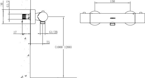 Гигиенический душ STWORKI 25034-316/1BG-lG11 + S190011-2B02-I012 в Пятигорске