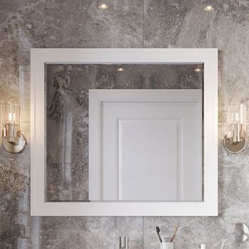 Зеркало STWORKI Хадстен 100 белое, прямоугольное, в классическом стиле в #REGION_NAME_DECLINE_PP#